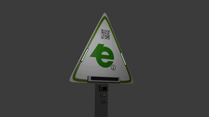 Prototype 3D du panneau connecté